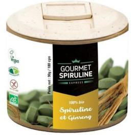 Gourmet Spiruline Espirulina Y Ginseng Bio 180 Comp