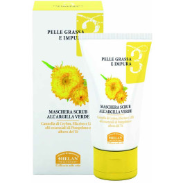 Helan Línea Facial 3 Mascarilla Exfoliante Con Arcilla Verde 50 Ml