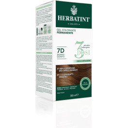 Herbatint Tinte Permanente En Gel Para El Cabello 3 Dosis 7d Rubio Dorado 300 Ml