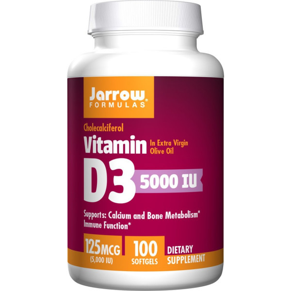 Jarrow Formulas Vitamina D3 5000 Iu 100 Perlas