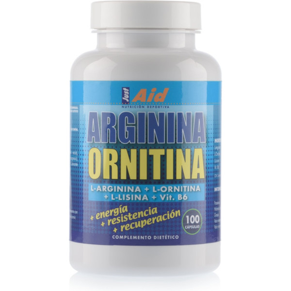 Just Aid Arginina Ornitina 100 Comp