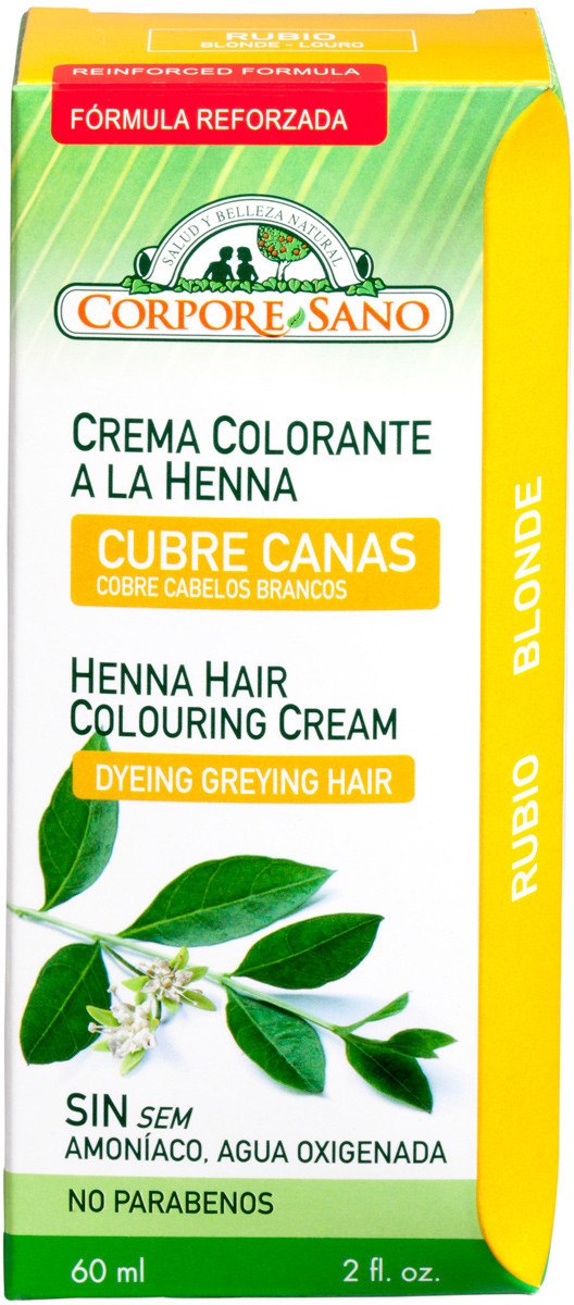 Corpore Sano Cr.colorante Henna Rubio 60ml Corpore Sano Cr.colorante Henna Rubio 60ml