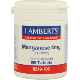 Lamberts Manganeso Como Citrato 100 Tabletas De 4mg