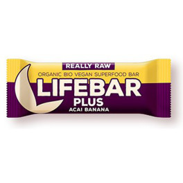 Lifefood Lifebar Plus (sabor Banana Y Açaí) 1 Barrita De 47g (açai)