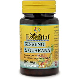 Nature Essential Ginseng & Guarana 400 Mg 50 Caps
