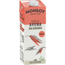 Monsoy Bebida De Avena Bio Sin Azúcar 1 L (avena)