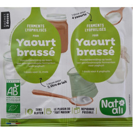 Nat-ali Preparado De Yogur En Polvo Sin Gluten Bio 2 Sobres De 6g