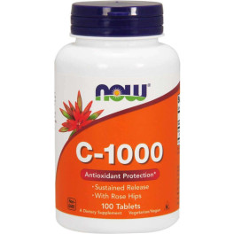 Now Vitamina C Con Escaramujo 100 Tabletas