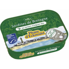 Phare Deckmühl Sardinas De Bretaña Con Tartar De Algas Ecológicas 135 G