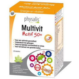 Physalis Multivit Actif 50+ 30 Comp