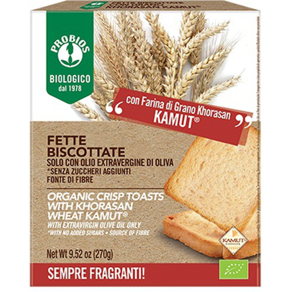 Probios Bizcochos Kamut - Sin Azúcar 270 G