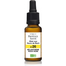 Provence Sante élixir Flores De Bach Nº 26 Helianthemum De Roca Rosa Bio 20 Ml De Elixir Floral