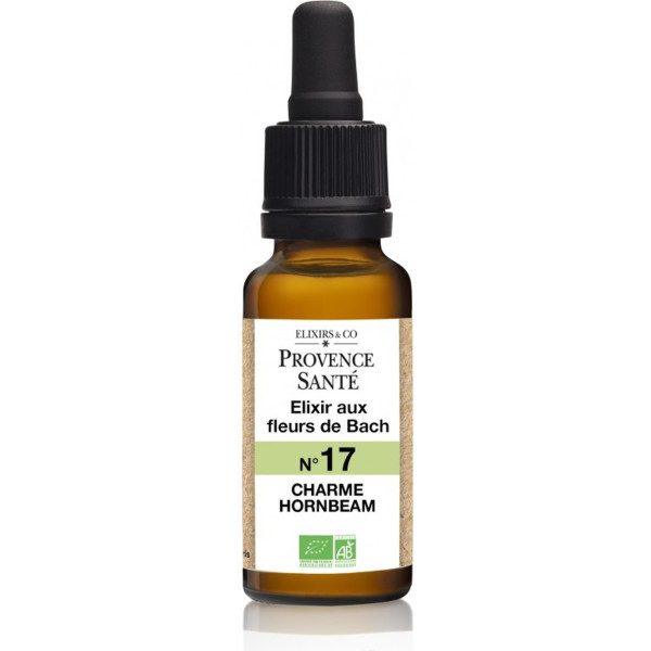 Provence Sante élixir Flores De Bach Nº17 Charme Hornbeam Bio 20 Ml De Elixir Floral
