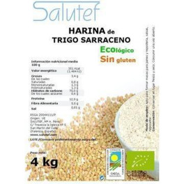Salutef Harina De Trigo Sarraceno Eco 4000 G De Polvo
