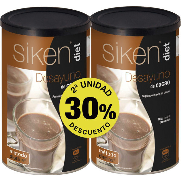 Siken Desayuno Cacao Duplo 2ª Unidad -30% 2 Unidades De 400g