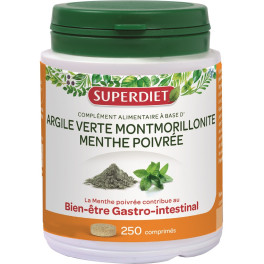 Superdiet Arcilla Verde Montmorillonita + Menta 250 Comp