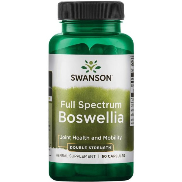 Swanson Boswellia De Espectro Completo. 800 Mg De Doble Potencia 60 Caps