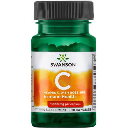 Swanson Vitamina C Con Escaramujos 30 Caps De 1000mg