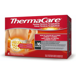 Thermacare Parches Térmicos Terapéuticos Zona Lumbar Y Cadera 4 Unidades