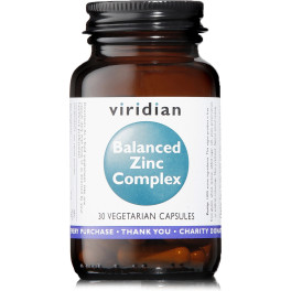 Viridian Balanced Zinc Complex 30 Caps Vegetales