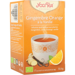 Yogi Tea Infusión Jengibre Vainilla Naranja 17 Bolsitas Infusoras