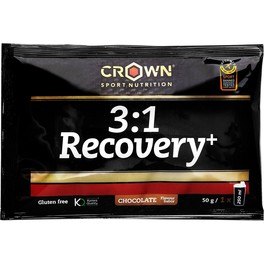 Crown Sport Nutrition 3:1 Recovery+ Cerca de 50 G - Recuperação muscular para esportes de resistência com certificação antidoping para esportes informados. sem glúten