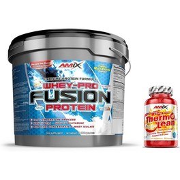 Pacote PRESENTE Amix Whey Pure Fusion Protein 4 Kg + ThermoLean 30 caps