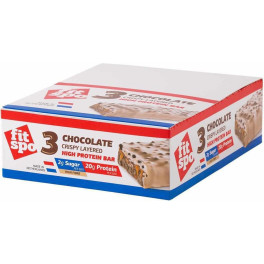 Mtx Nutrition Fitspo Barrita Proteica Triple Chocolate 55g  - 1 Caja (12 Unidades)