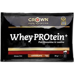 Crown Sport Nutrition Whey Protein+, Sobre De 26 G -  Whey Con Leucina Y Glutamina Extra Y Certificación Antidoping Informed Sport, Sin Gluten