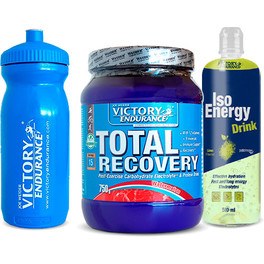 Pack REGALO Victory Endurance Total Recovery 750 gr + Iso Energy Drink 500 Ml + Botella De Agua 600 Ml