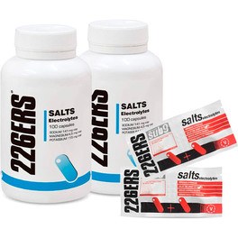 Pack 226ERS Mineral Sales - Salts Electrolytes 2 frascos x 100 caps + 2 Sub9 duplo packs