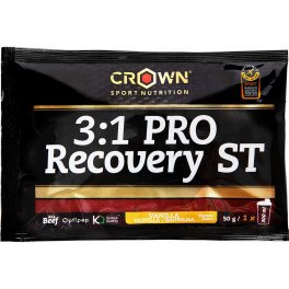 Crown Sport Nutrition 3:1 Pro Recovery ST, Sachê 50 G - Recuperação Muscular Com Estudo Científico E Certificação Antidoping Informed Sport. sem glúten