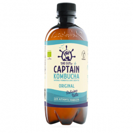 Captain Kombucha Original - Bebida Orgânica 1 Litro - Alternativa Saudável aos Refrigerantes
