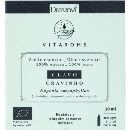 Ätherisches Öl Nelke Drasanvi Bio 10 ml Vitaroms