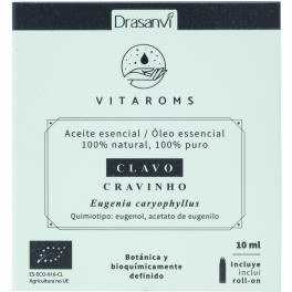 Drasanvi Clove Essential Oil Bio 10 ml Vitaroms