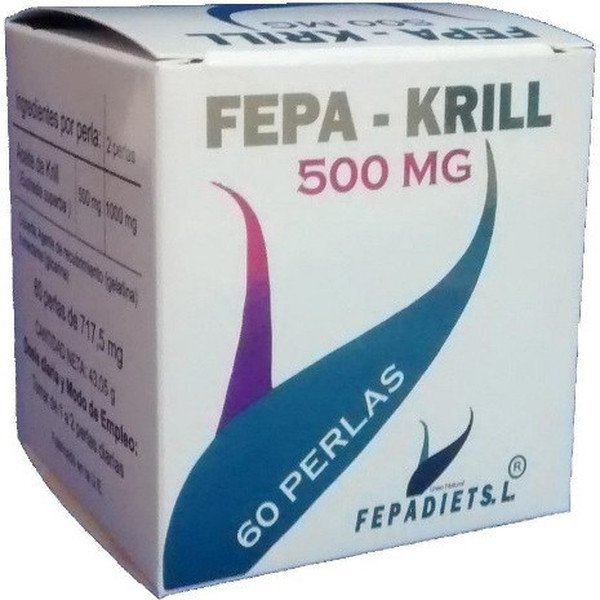 Fepa - Krill 500 Mg Con Astaxantina 60 Perlas