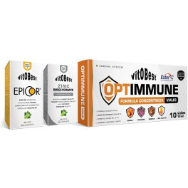 Vitobest Pack Inmune (optinmune Viales + Zinc + Epicor)