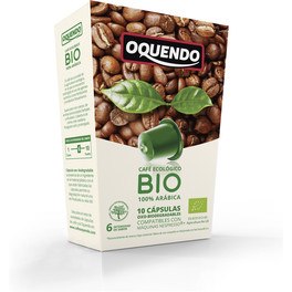Oquendo Cafe Capsulas Bio 100% Arabica 10 Capsulas Nesspre