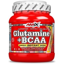 Amix Glutamine + BCAA 530 gr - Delays Fatigue and Accelerates Recovery from Intense Training