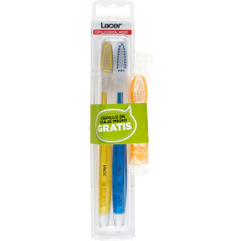 Lacer Cepillo Dental Technic Medio 2 Unidades Unisex