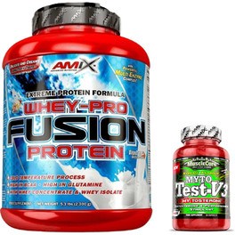 Pack REGALO Amix Whey Pure Fusion 2,3 kg + Myto Test V3 30 Caps