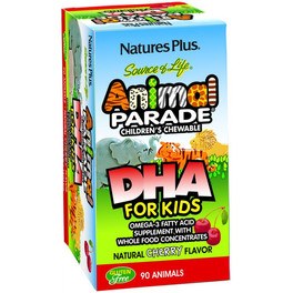 Natures Plus Animal Parade Dha For Kids 90 - Cereza Comp Mast