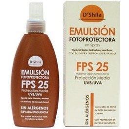 D'shila Emulsion Fotoprotectora Spray Fps 25 200 Ml.