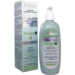 D'shila Crema Manos Uñas Cuticulas Y Pies Omega 6 250 Ml