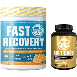 Pack REGALO Gold Nutrition Fast Recovery 600 gr + Salt Caps - 60 Vcaps 