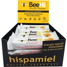 Hispamiel Beehi Energy Bar 20 barrette x40 Gr / Barretta Energetica Mandorla/Miele