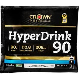 Crown Sport Nutrition Hyperdrink 90 1 Enveloppe X 93,1 Gr / Riche en Glucides et Supplémentaire de Sodium
