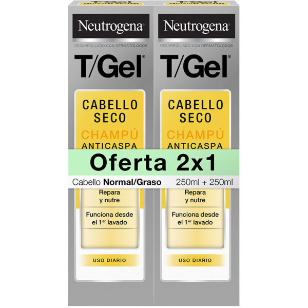 Neutrogena Tgel Anti-Schuppen-Shampoo normal-trocken Lot 2 x 250 ml Unisex