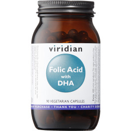 Viridian ácido Fólico (400ug) Con Dha (90) Veg. Caps.