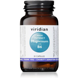 Viridian Magnesio Alta Potencia Con B6 30 Veg. Caps.